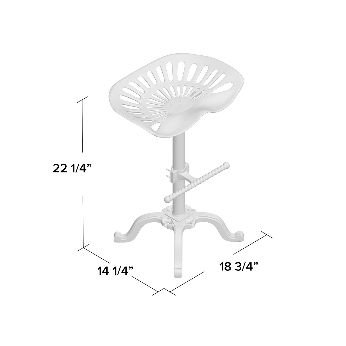Williston Enos Swivel Adjustable Height Bar Stool & Reviews Wayfair